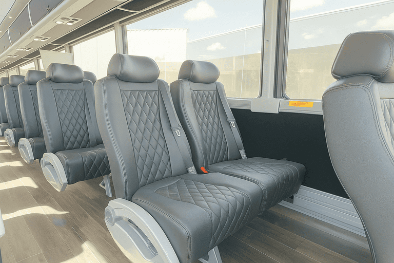 interior of Coach Bus Phoenix charter bus