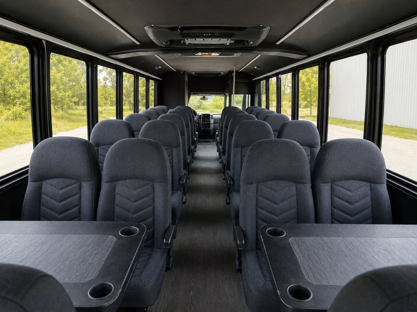 15 passenger minibus inside