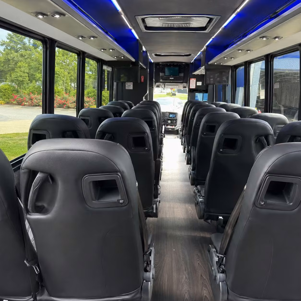28 passenger minibus interior